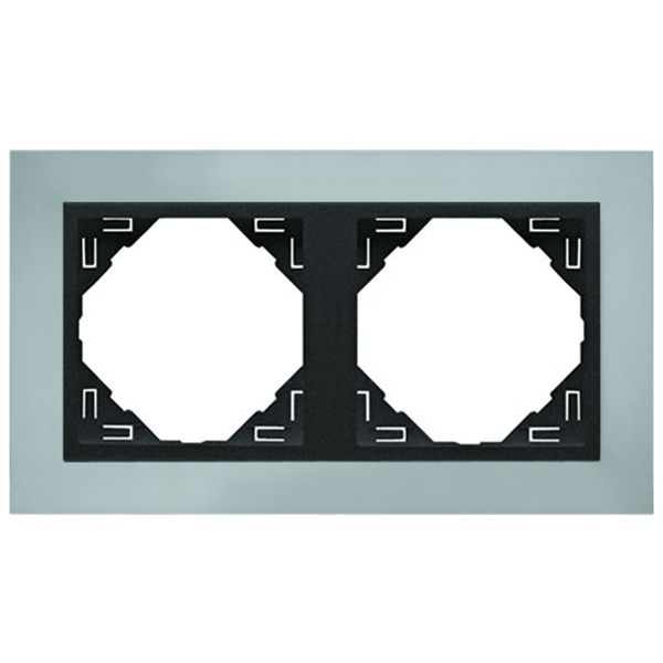DOUBLE FRAME CHROME/GRAY image 1