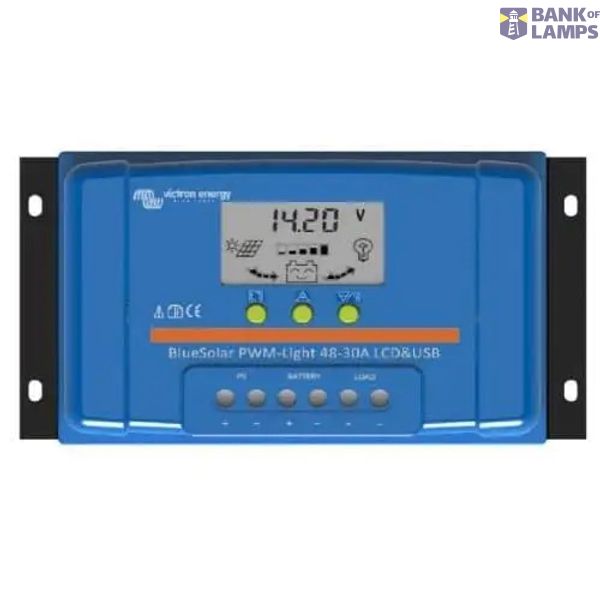 Victron Energy Solar charge controller BlueSolar PWM-LCD&USB 48V-20A image 1