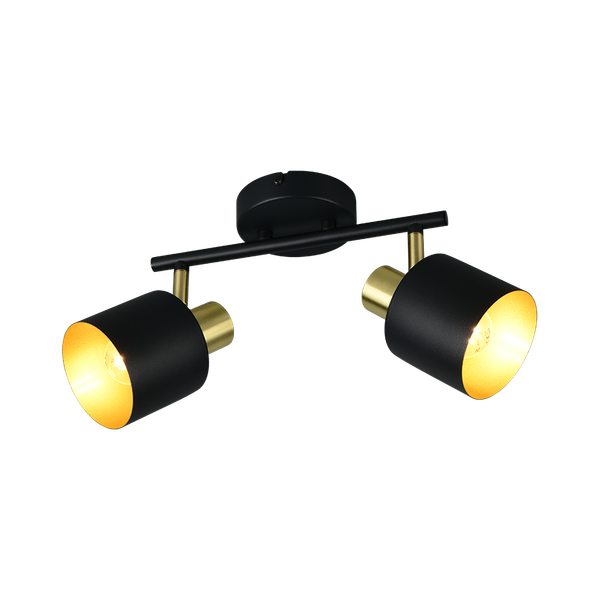 Eva spotlight 2-pc E14 black/gold image 1