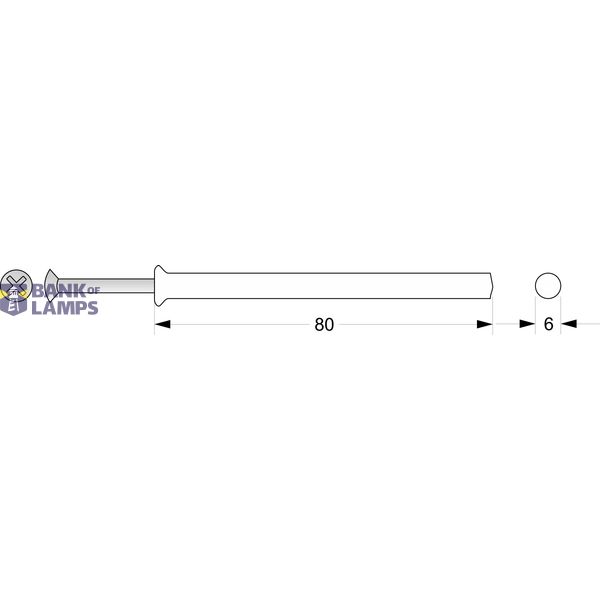 Expansion plug with quick-mounting screw KRSM ᴓ6 x 80 image 2