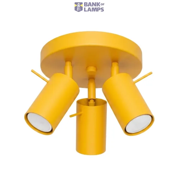 Ceiling lamp RING 3P yellow image 1