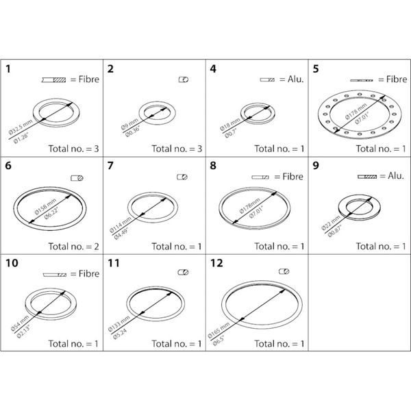 ICS/ICLX/ICM 125 Inspection kit image 1