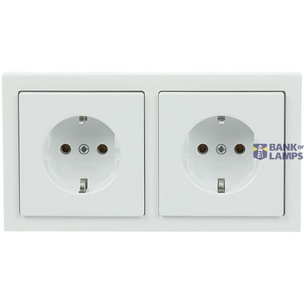 Schuko Socket Outlet 2-gang image 2