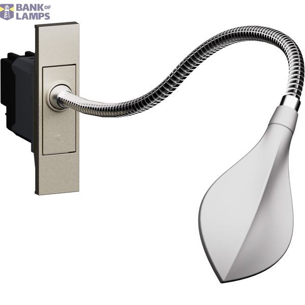L.NOW - READING LAMP+2 WAY S. 230 V A.C. CHAMPAGNE image 1