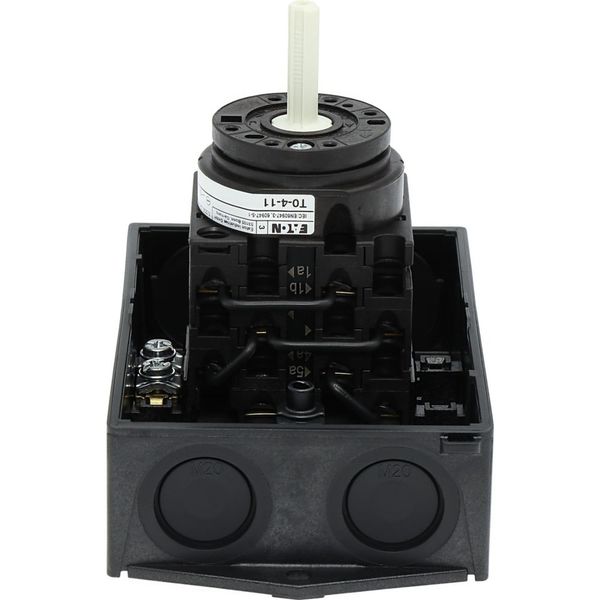 T0-4-11/I1 Multi-speed switches, T0, 20 A, surface mounting, 4 contact unit(s), Contacts: 8, 90 °, maintained, Without 0 (Off) position, 1-2, Design number 11 image 34