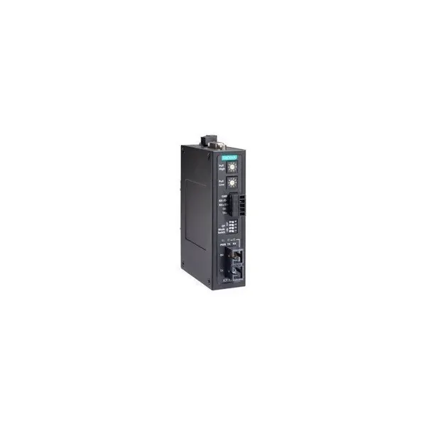MOXA – ICF-1150-M-ST-T – Industrial RS-232422485 to multimode fibre optic converter, ST connector image 1