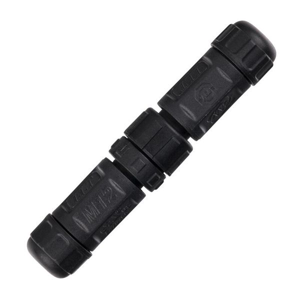 Connector - plug + socket, IP67, soldering, M12, 3-pin image 1