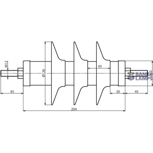 DEHNmid MV arrester Ur: 21kV In: 10kA line disch. class 1 normal creep image 2