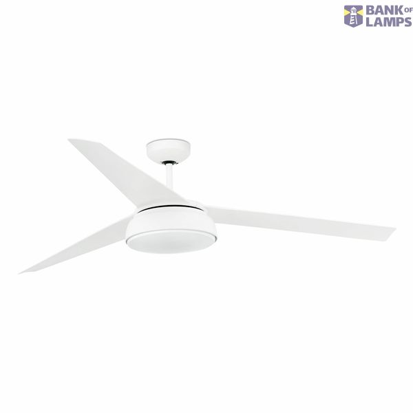 VULCANO Ø152CM WHITE 3 BLADES LED 25W3000K DIM W/R image 1