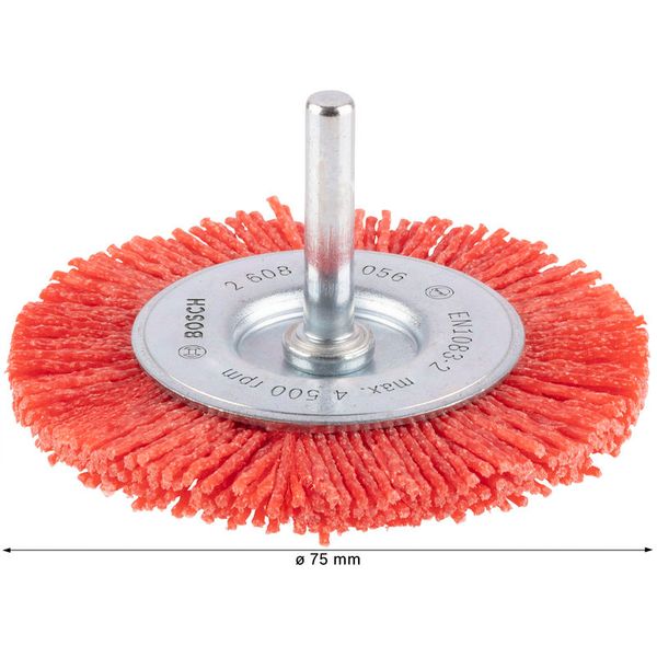 Wire Wheel 75x1 mm Nylon Bristle image 2