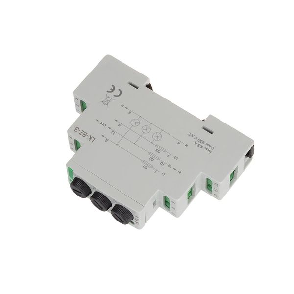 Indicator lamp, three-phase with triple fuse module, green image 3