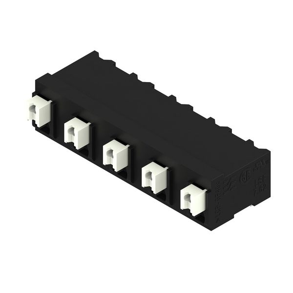 Printed circuit board terminals, 7.62 mm, Number of poles: 5, 90°, Solder pin length (l): 1.5 mm, black, PUSH IN with actuator, Clamping range, max. : 1.5 mm², Tube image 3