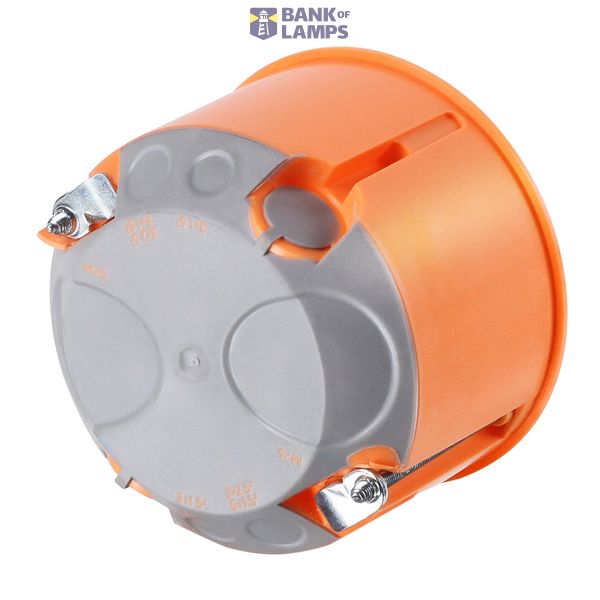 Cavitywall socket box, windproof di60/d47mm, orange, M20, PP image 1
