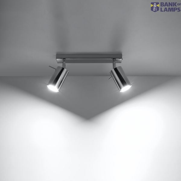 CEILING LAMP RING 2 CHROME GU10 2X40W IP20 image 7