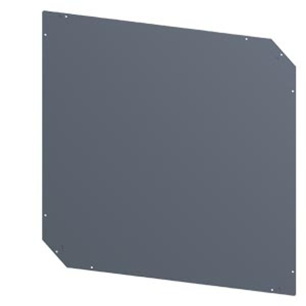 SIVACON, roof, for corner cubicle, IP40, D: 1000 mm, zinc-plated image 1