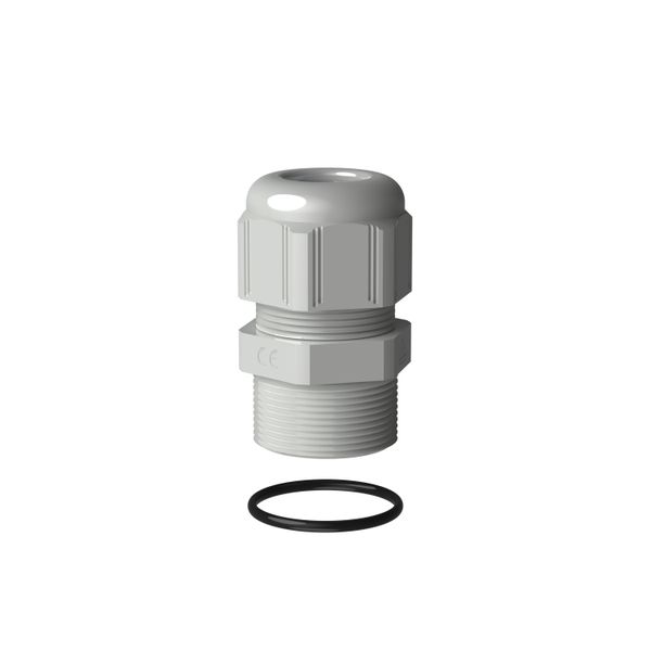 Cable gland plastic IP68 PG29 RAL 7035 image 1
