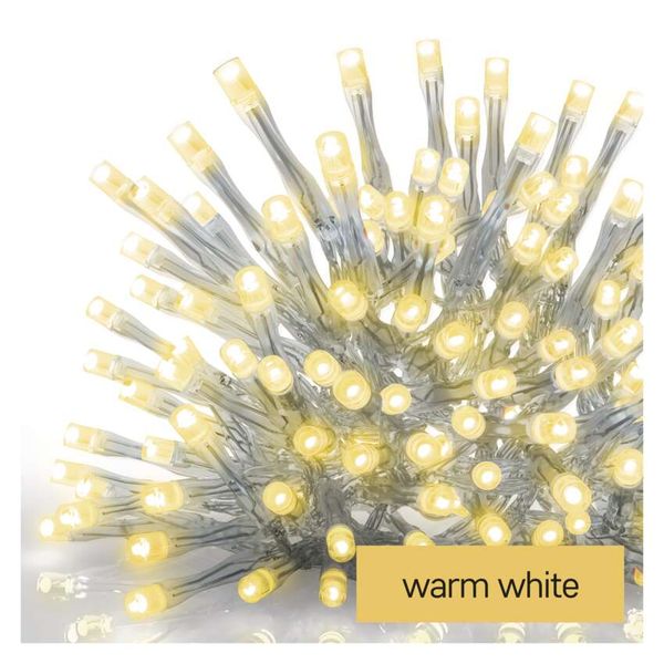 LED Christmas icicles, 5 m, outdoor and indoor, warm white, controller, programmes, timer image 1