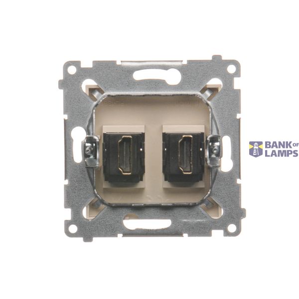 Double surface mouted corner box, Gold matt, metalic image 1