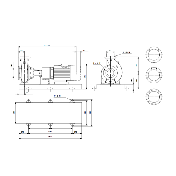 Norm found. pump NK 80-400/419 A2F2AESBAQE 37kW 380-420D/660-725Y 4P image 2