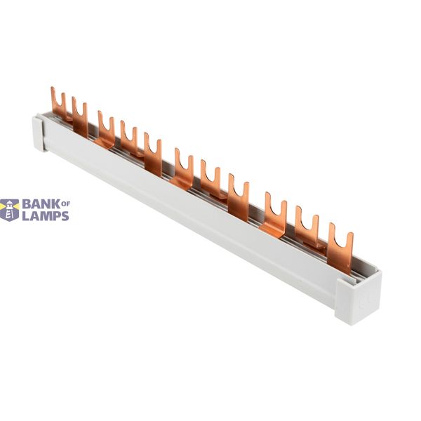 Busbar, 1x RCCB 4-pole, 8x MCB 1-pole, 11 MW, 10 mmý image 7