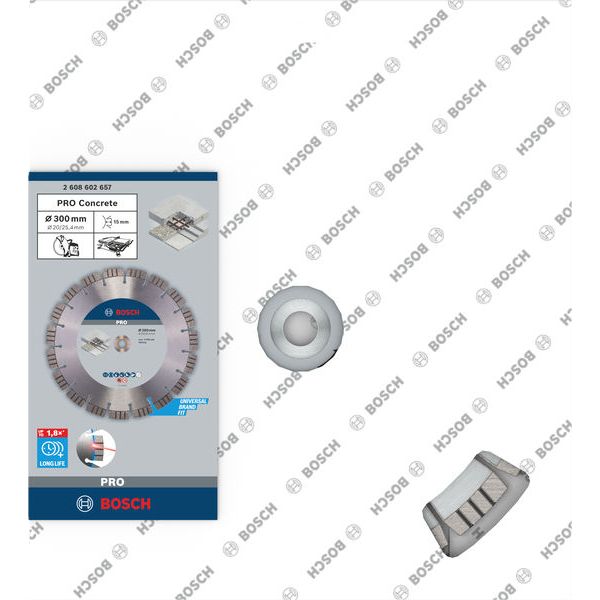 Diamond cutting disc Best for Concrete 300 x 20,00+25,40 x 2,8 x 15 mm image 1