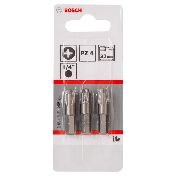 Screwdriver bit Extra Hard PZ 4, 32 mm 3 pcs. image 3
