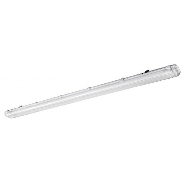 Hermetic luminaire HAGEN, for T8 LED single-sided power supply, G13, IP65, AC220-240V, 2x150cm, PC image 1