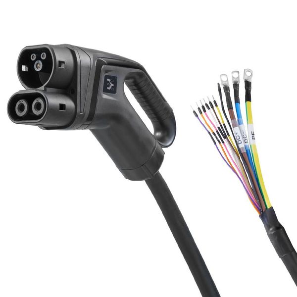 Connection type - charging point: free conductor end, Connection type - vehicle: CCS2, Charging power, max.: 300 kW, Number of phases: 3, Rated current: 300 A, Cable length: 5 m, Cable type: regular image 1