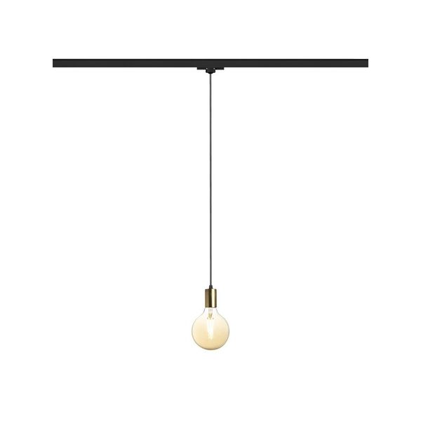 ARAQ for 3-circuit tracks pendant brushed brass/black 230V LED E27 15W image 1