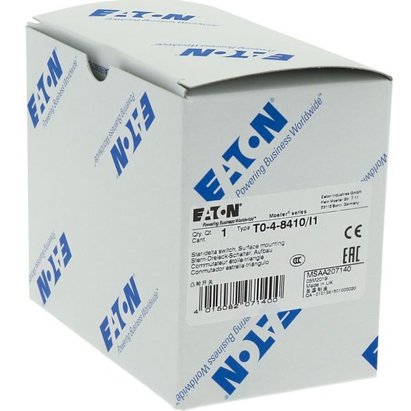T0-4-8410/I1 Star-delta switches, T0, 20 A, surface mounting, 4 contact unit(s), Contacts: 8, 60 °, maintained, With 0 (Off) position, 0-Y-D, Design number 8410 image 8