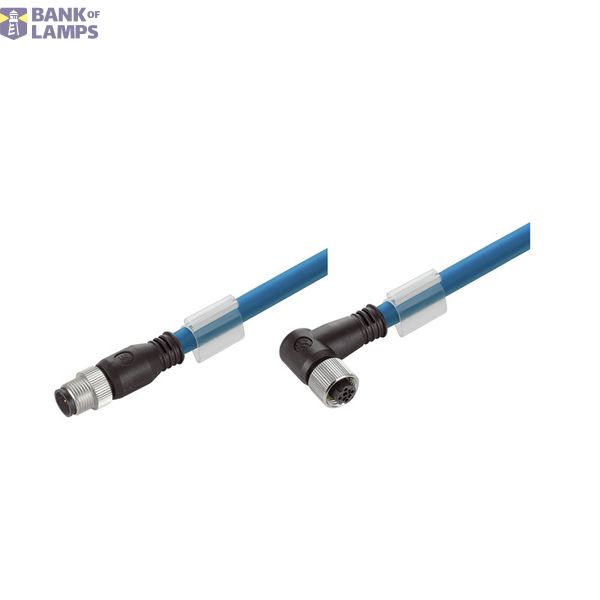 Ethernet Railway Cable (assembled), M12 D-code – IP 67 straight pin, M image 1