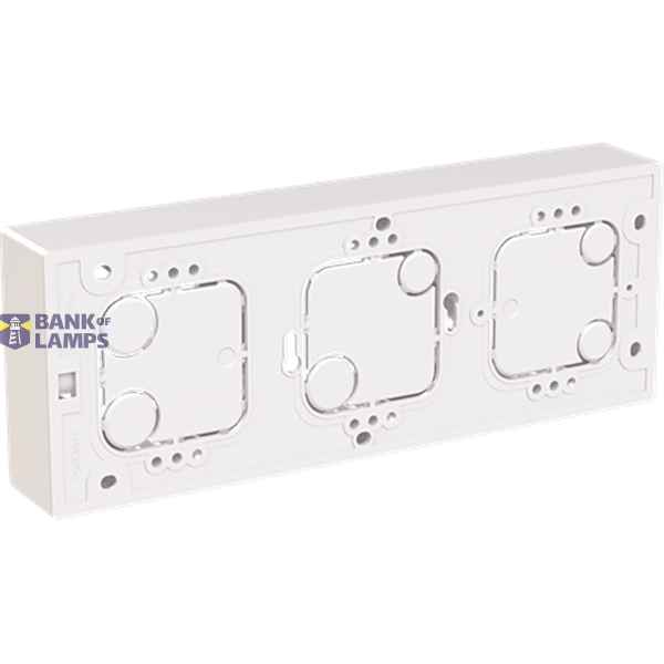 3gang Surface mounted housing flat image 3