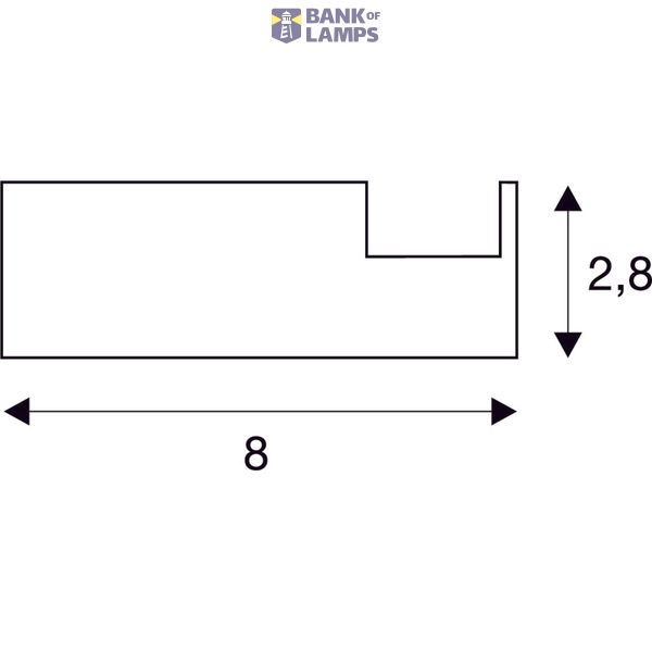 GLENOS professional wall mounting bracket profile,1m image 3