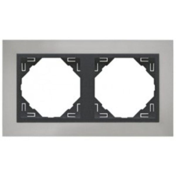 DOUBLE FRAME CHROME/GRAY image 1