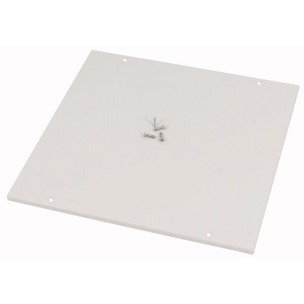 XSPTC0806 Top plate flanges, closed, for WxD = 800 x 600 mm, IP55, grey image 1