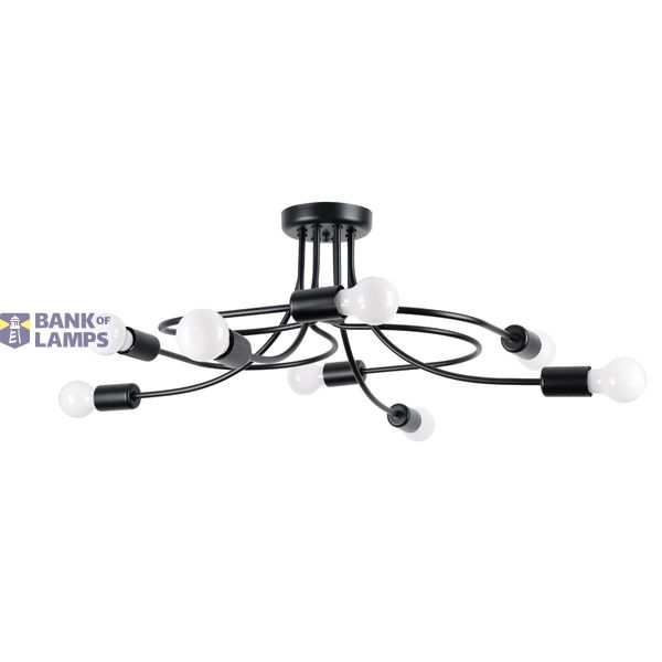 Chandelier LEVAR 8 black image 1