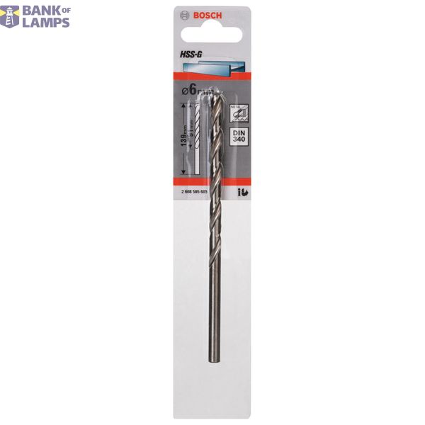 Metal drill bits HSS-G, DIN 340 6 x 91 x 139 mm 1 pcs. image 2