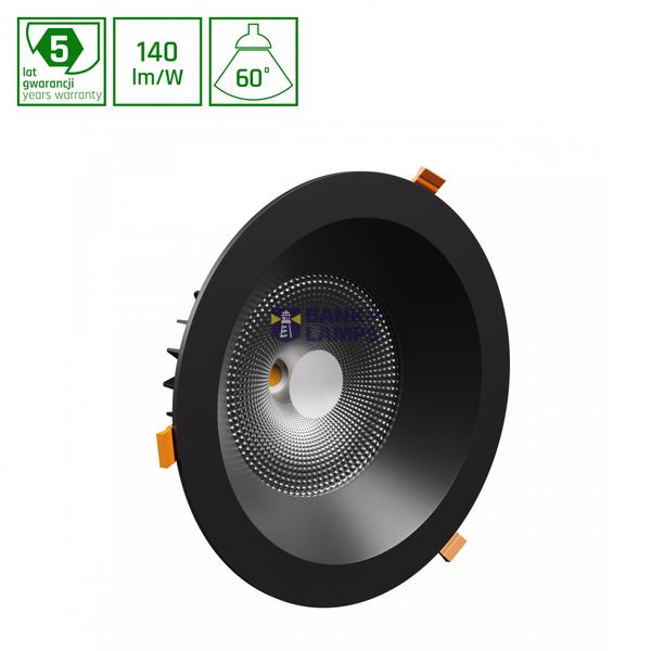 CEL ARIESA 840 27W 230V 60deg Black MESH image 1
