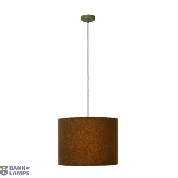 Lucide WOOLLY - Hanging lamp - Ø 40 cm - 1xE27 - Green image 1