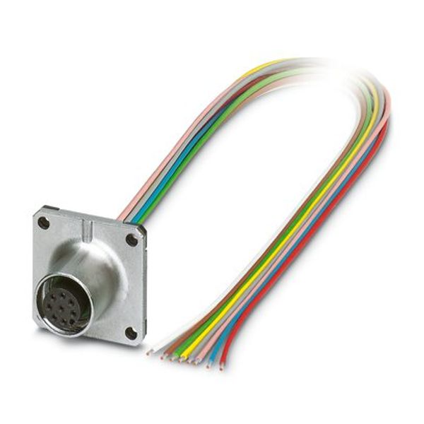 SACC-SQ-M12FS-8CON-20/0,5 - Device connector front mounting image 1