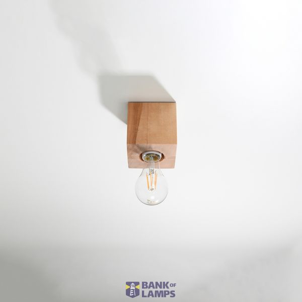 CEILING LAMP ARIZ NATURAL WOOD E27 1X60W IP20 image 8