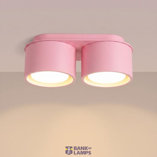 Ceiling lamp MODO 2 pink Gx53 image 10