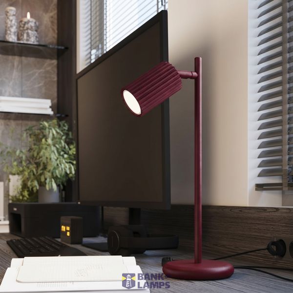 Ceiling lamp KARBON 4L burgundy image 6