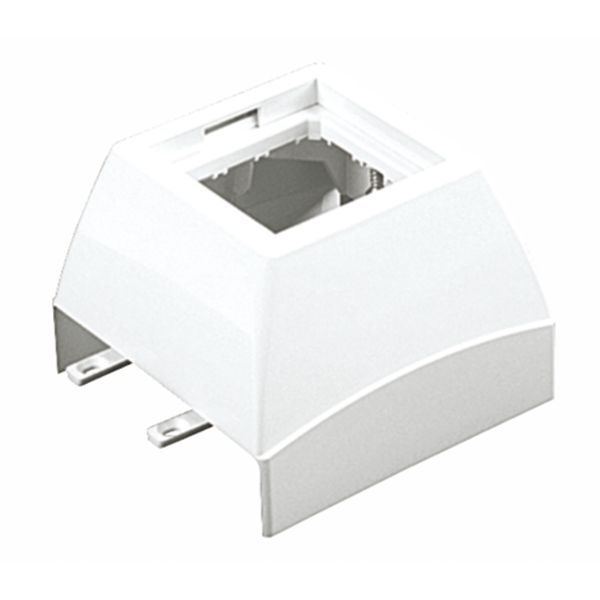 Q45 FRONTAL ADAPTER FOR 60X16 TRUNKING WHITE image 2