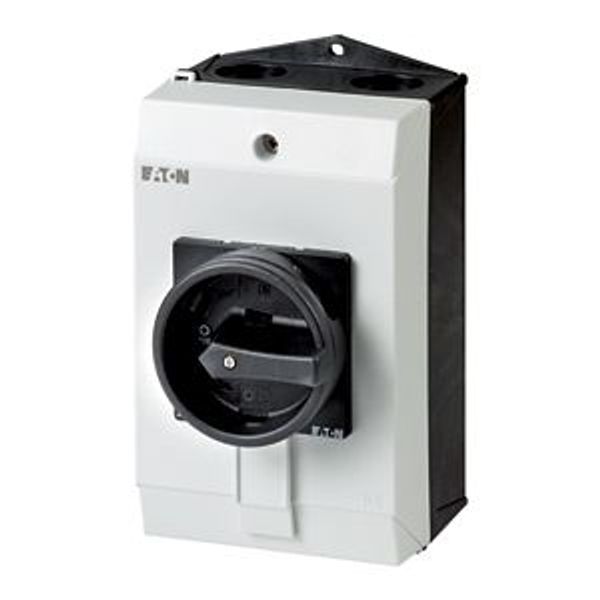 P1-32/I2/SVB-SW Main switch, P1, 32 A, surface mounting, 3 pole, STOP function, With black rotary handle and locking ring, Lockable in the 0 (Off) position image 4