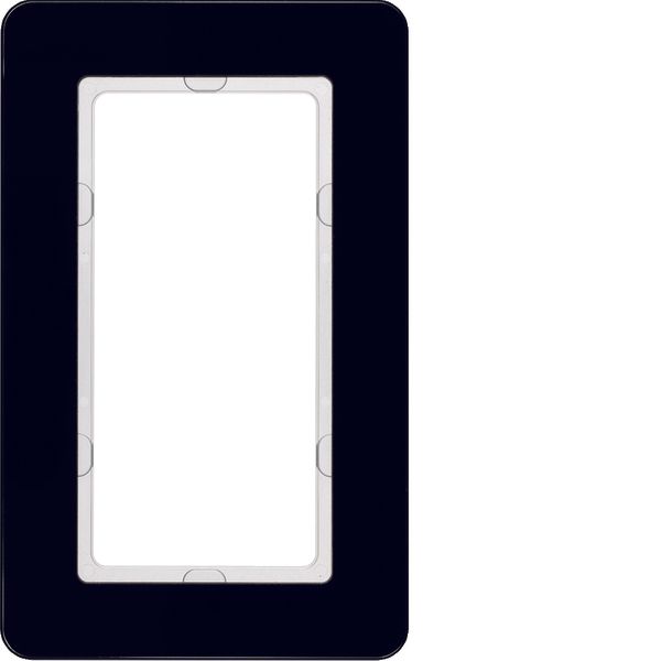 Frame with large cut-out, glass bl. image 1