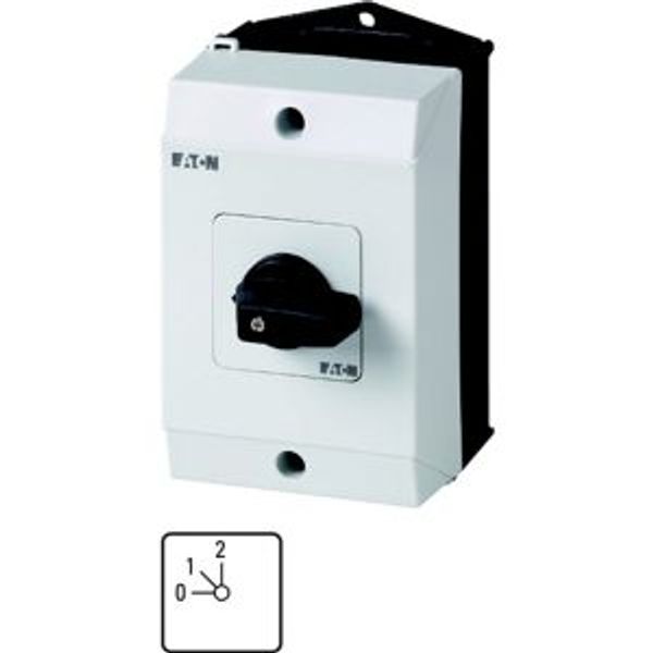 T0-1-8310/I1 Step switches, T0, 20 A, surface mounting, 1 contact unit(s), Contacts: 2, 45 °, maintained, With 0 (Off) position, 0-2, Design number 8310 image 4