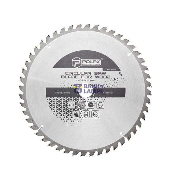 Circular saw blade for wood, carbide tipped 300x32.0/30.0 48Т image 1