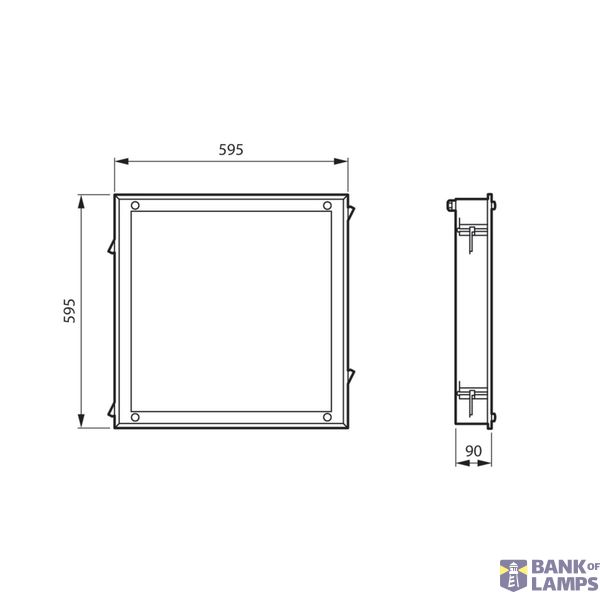 CR350B LED40S/840 PSD W60L60 image 2
