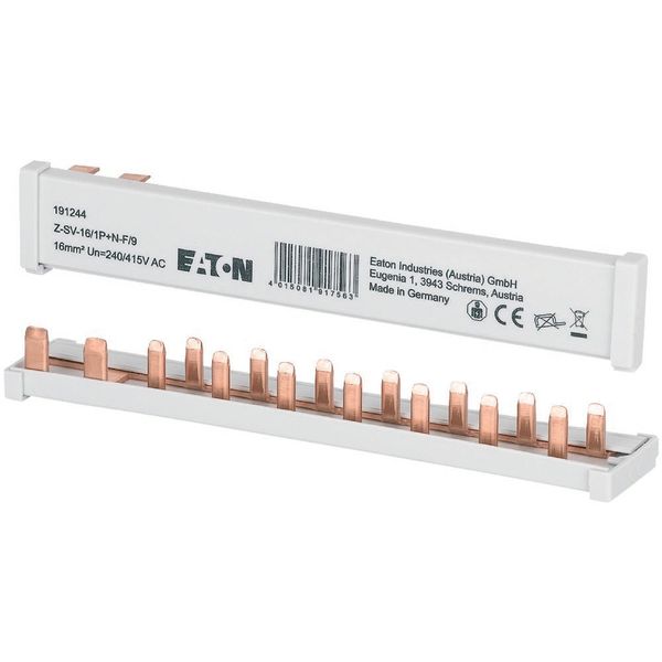 Z-SV-16/1P+N-F/9 Busbar, 1Ph, 16qmm, 9 module image 3